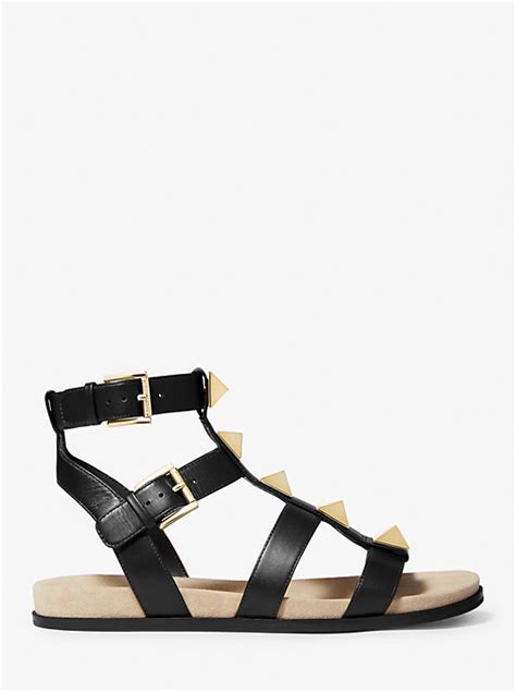 michael kors wren studded leather sandal|Wren Studded Leather Platform Sandal .